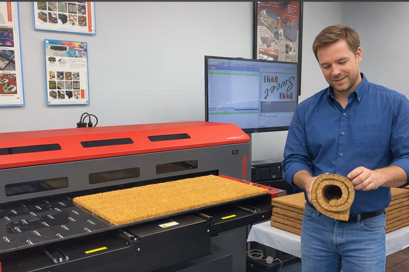 How to Customize Coir Mats for Resale: Stenciling, UV Printing & Laser Engraving