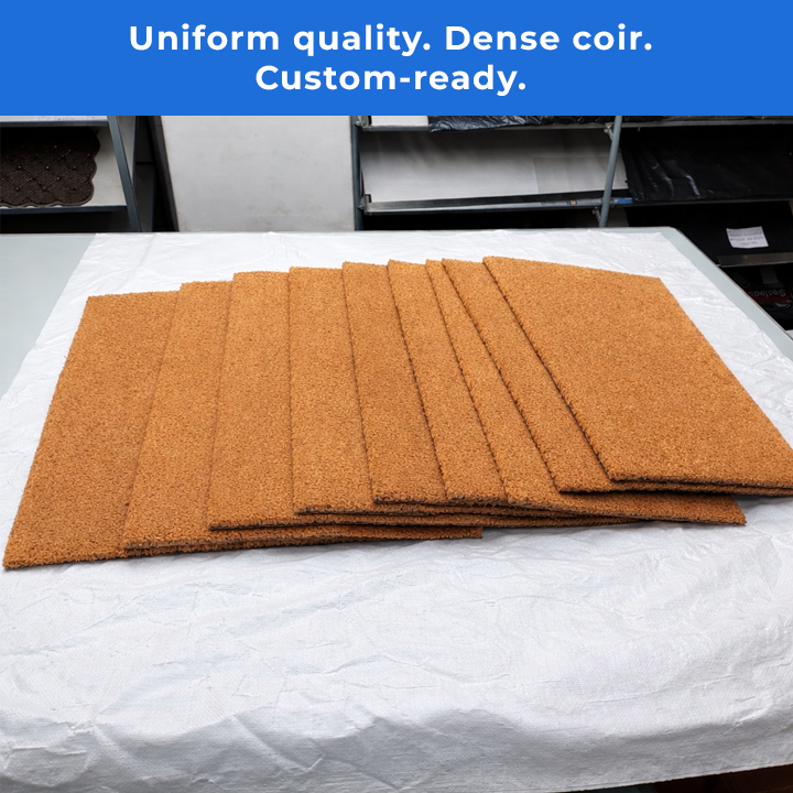 10 Pack, 30x17 Inch Plain Blank Coir Doormat Bulk Coir Mats, Doormats