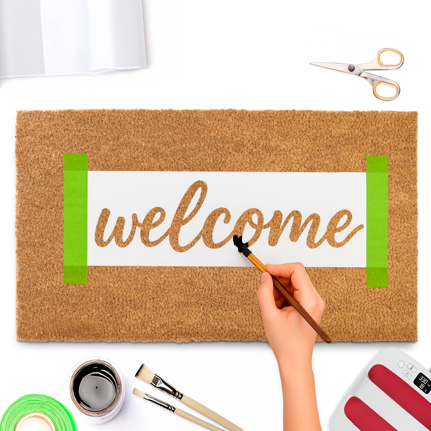 10 pack Plain Blank Doormat Coir for Screen Printing Outdoor Mat